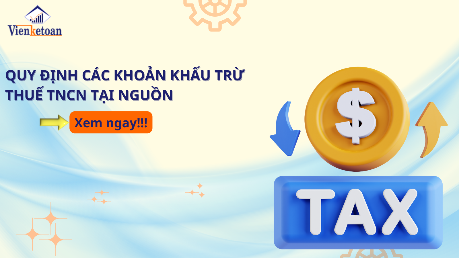 Quy định các khoản khấu trừ thuế TNCN tại nguồn